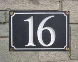 Welsh House Slate Sign Cardiff