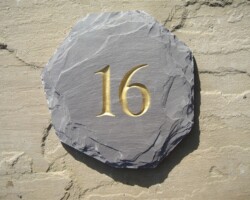 Welsh House Slate Sign Cardiff