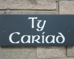 Welsh House Slate Sign Swansea