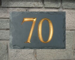 Welsh House Slate Sign London