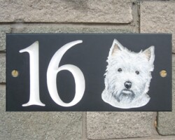 Welsh House Slate Sign Swansea