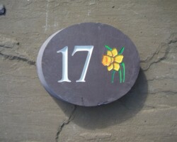 Welsh House Slate Sign Swansea