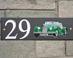 Hand Painted House Sign Cardiff