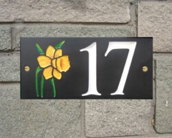 Custom made Hand Painted House names Swansea