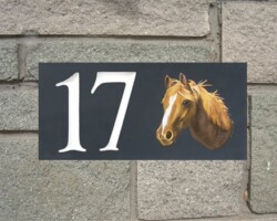 Custom made Hand Painted House names Swansea