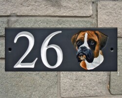 Slate Painted House Numbers Swansea