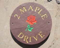 Custom made Hand Painted House names Cardiff